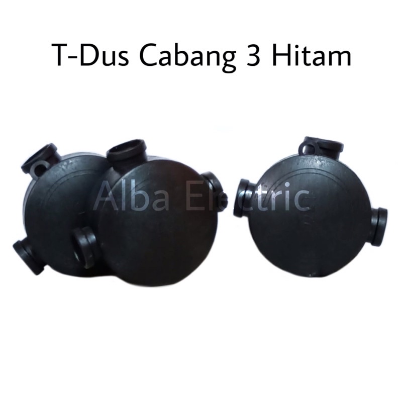 T Dus Besar Cabang 3 Hitam T Dus Cabang tiga