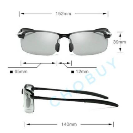 COD Bayar Ditempat Original Kacamata sunglass fotosensitif berubah warna Polarized Siang &amp; Malam