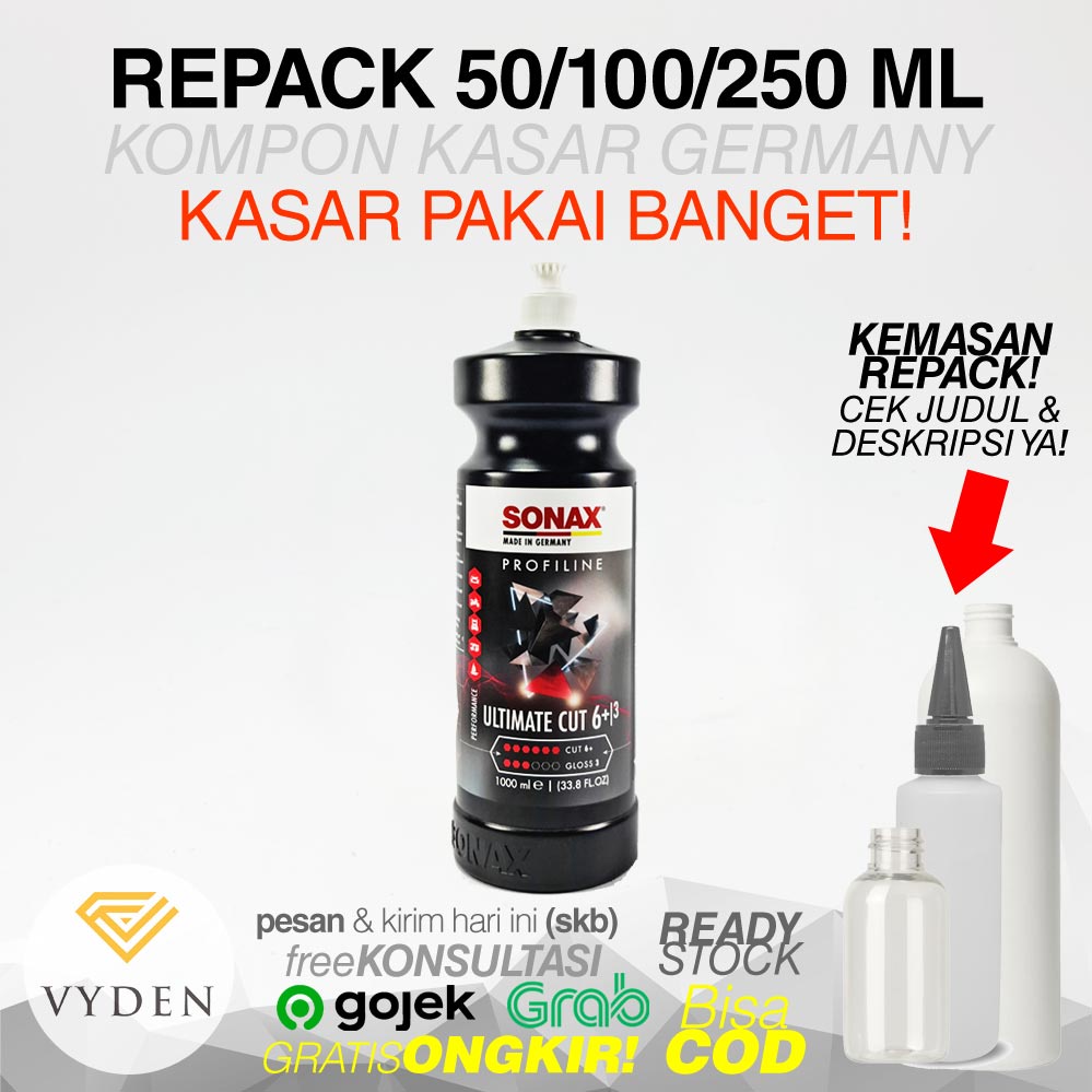 SONAX ULTIMATE CUT 6 Plus Repack Kompon Kasar Tinggi Baret Dalam