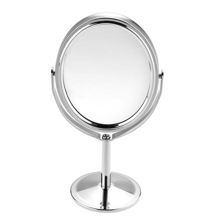 Cermin Aesthetic - Cermin Meja 828T Oval Dua Sisi - Make Up Mirror Desktop Double Side Portable-1
