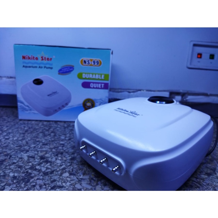 NIKITA STAR NS 99 MESIN AERATOR 4 LUBANG AIR PUMP DURABLE QUIET