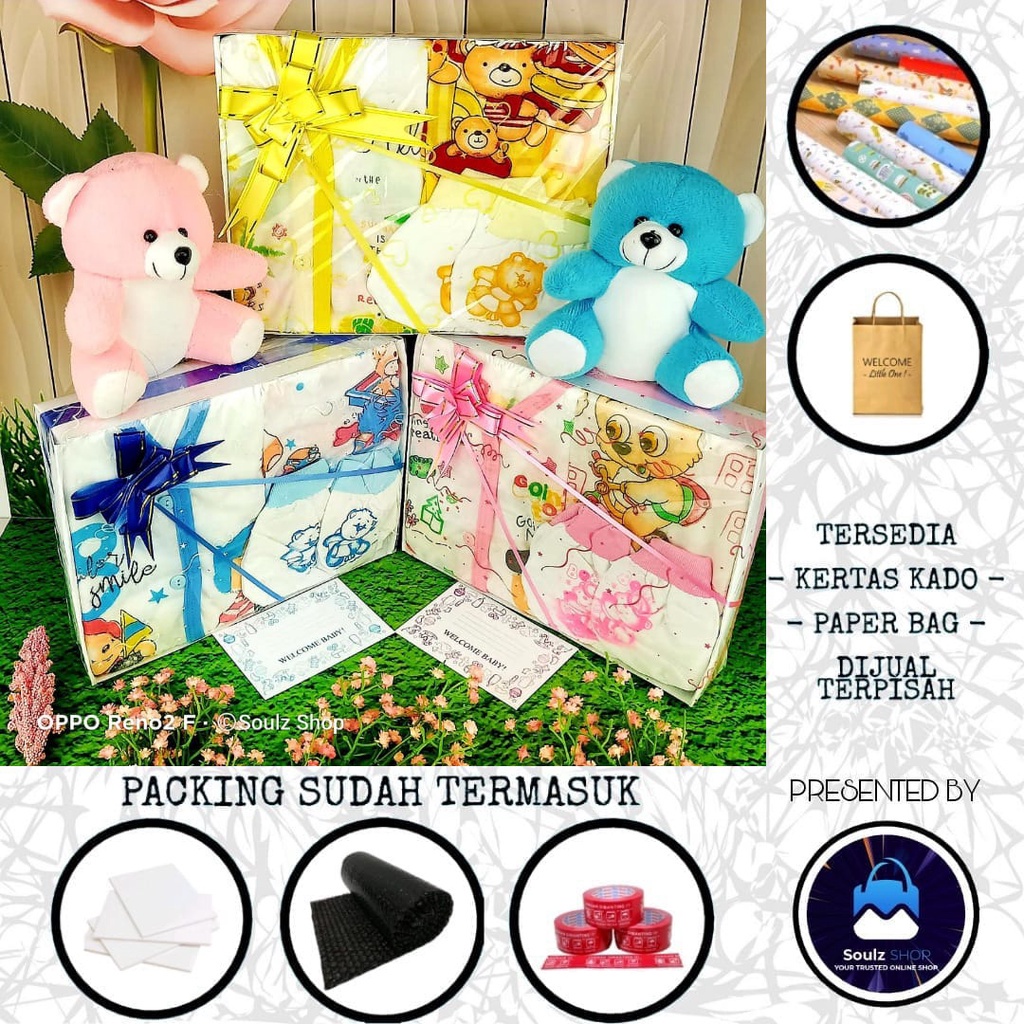 Hamper baju baby newborn gift paket hampers parcel kado bayi lahiran parsel set murah real pict 03-1