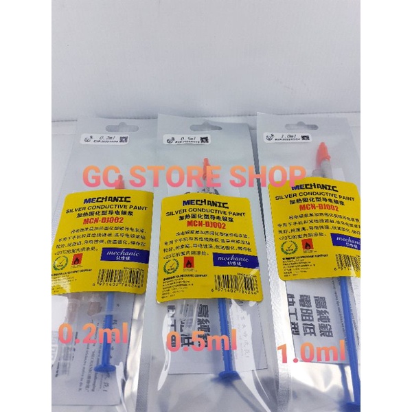 SILVER CONDUCTIVE MECHANIC MCN DJ002 0.2ML 0.5ML 1.0ML