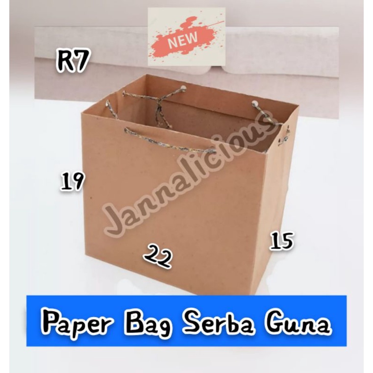 

[ 6pcs] Paper Bag Bento (R7) Uk. 22x15x19