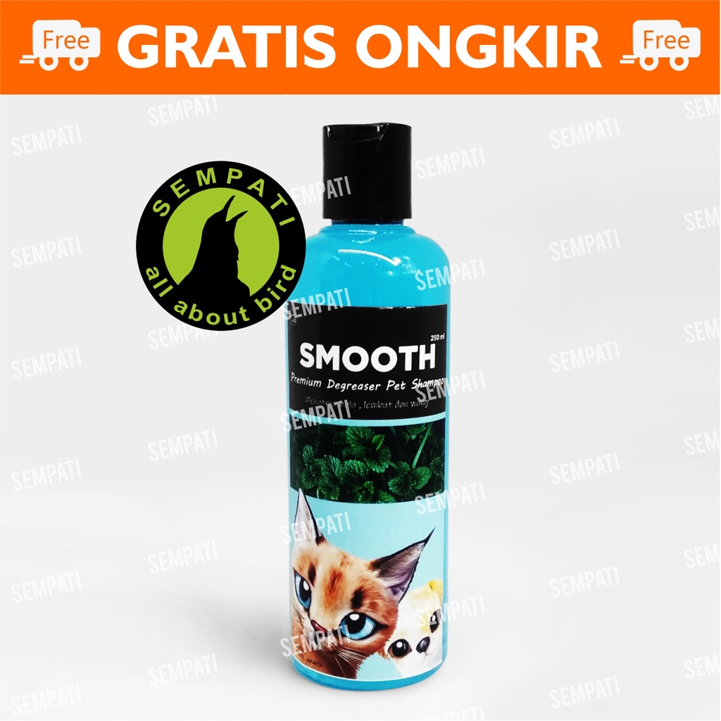 Shampo Kucing Smooth Wangi Mint 250 Ml Sampo Kucing Kitten Anjing Anabul Anti Jamur Basmi Kutu Premium Degreaser Pet Shampoo Grooming