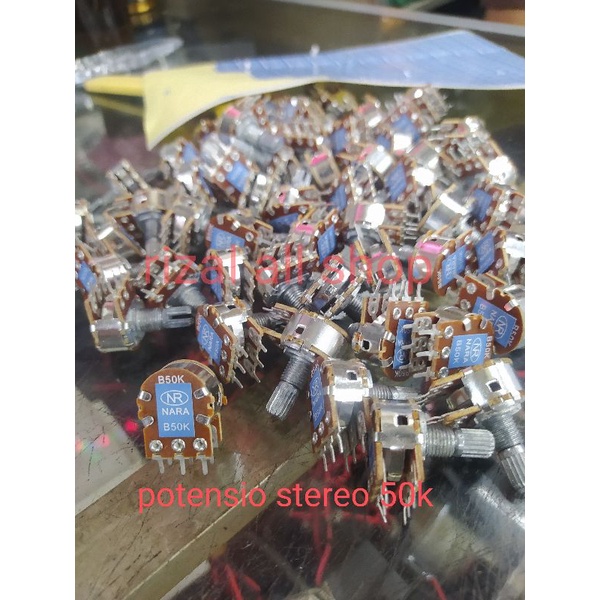 Potensio Volume AS pendek 50k 100k Stereo [1pcs]