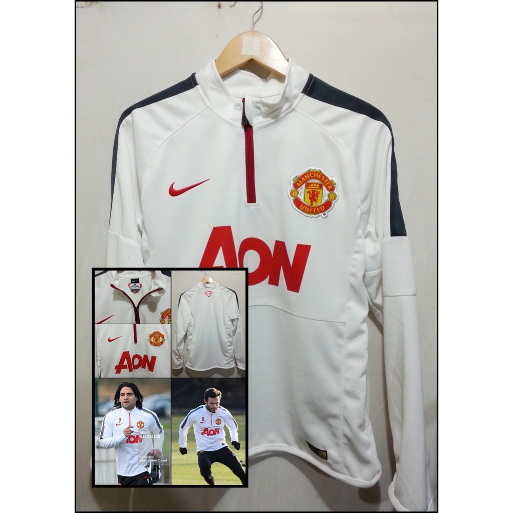Half Zipper MANCHESTER UNITED White 2014/2015