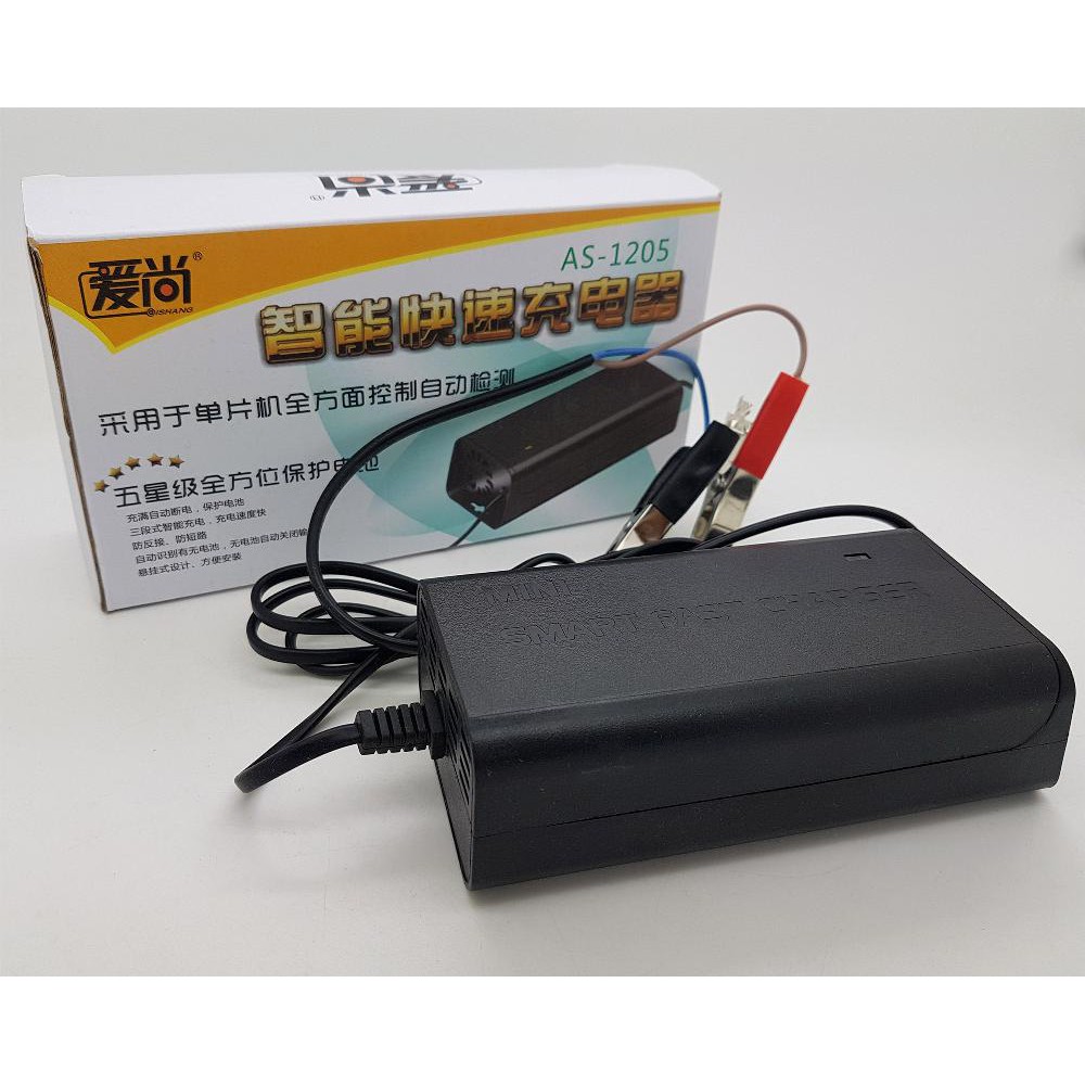 Smart Fast Charger Otomatis ( Charger Aki 12 Volt 5 Ampere )