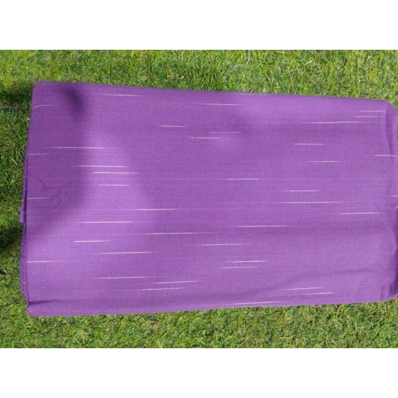 KAIN TENUN LURIK JAWA TENGAH HUJAN GERIMIS WARNA UNGU