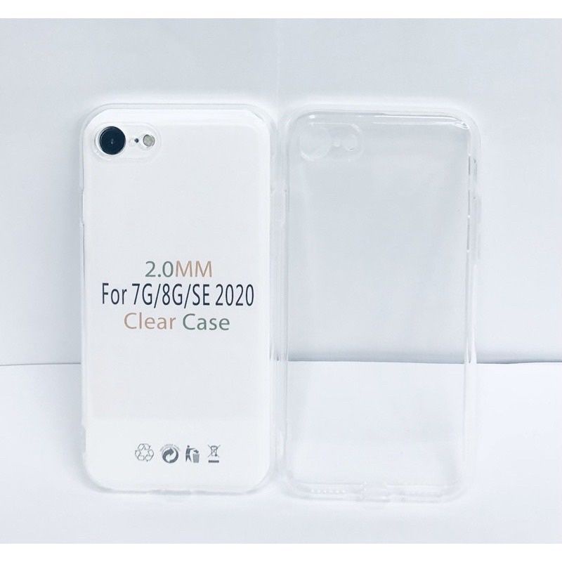 iPhone 6 6s 6s+ 7 7+ 8 8+ SE SE2 Softcase HD Ultra Clear Soft Case Silicone Cover Bening 6 Plus 7 Plus 8 Plus