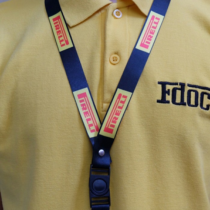 

Lanyard Pirelli / Logo Lain Bisa Satuan Custom