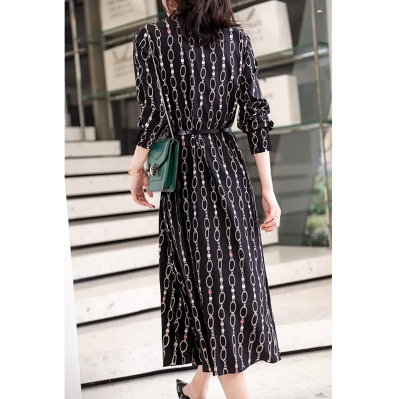 MDLV ~ 53120# Birgitha Midi Dress Import Long Dress Fashion Import