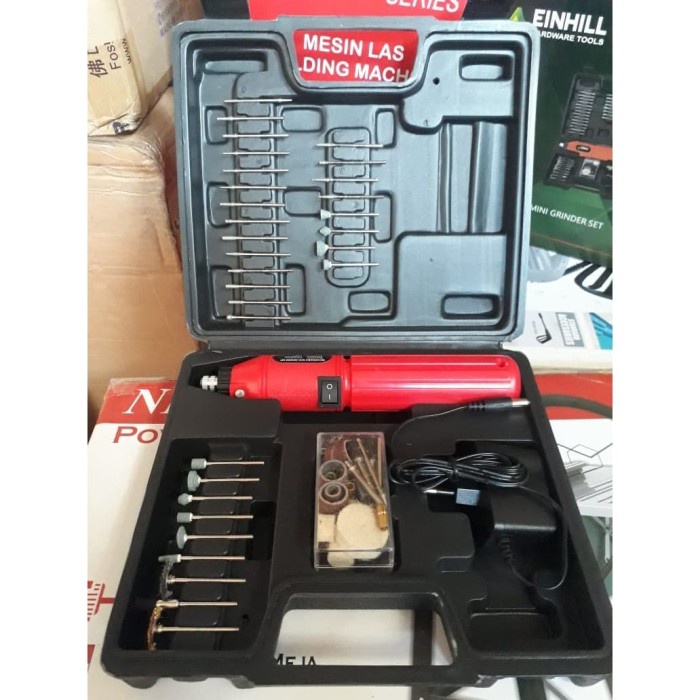 EINHILL3615 mini grinder DC charger Portable mini gerinda bor mini set