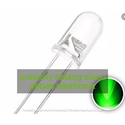 10pcs LED HIJAU 5MM