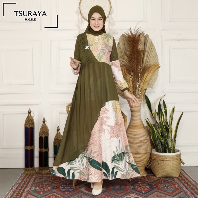 Gamis ORI BY TSURAYA lady zara Baju Gamis Kekinian Dres busui