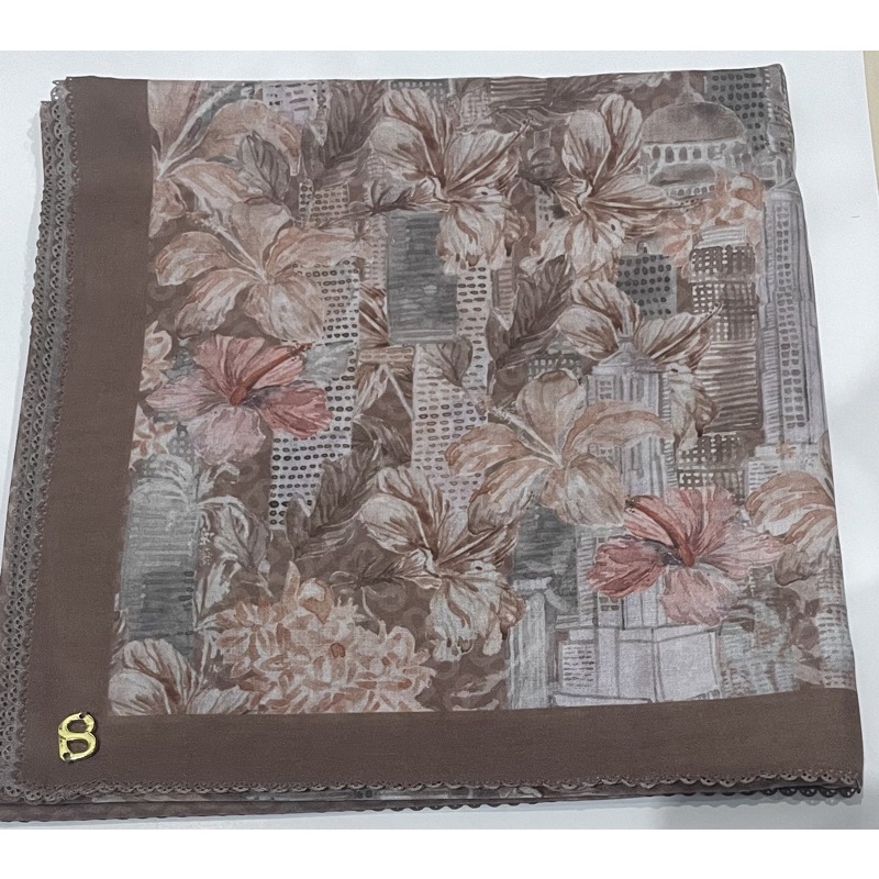 Preloved Buttonscarves Malaya Series in Brown