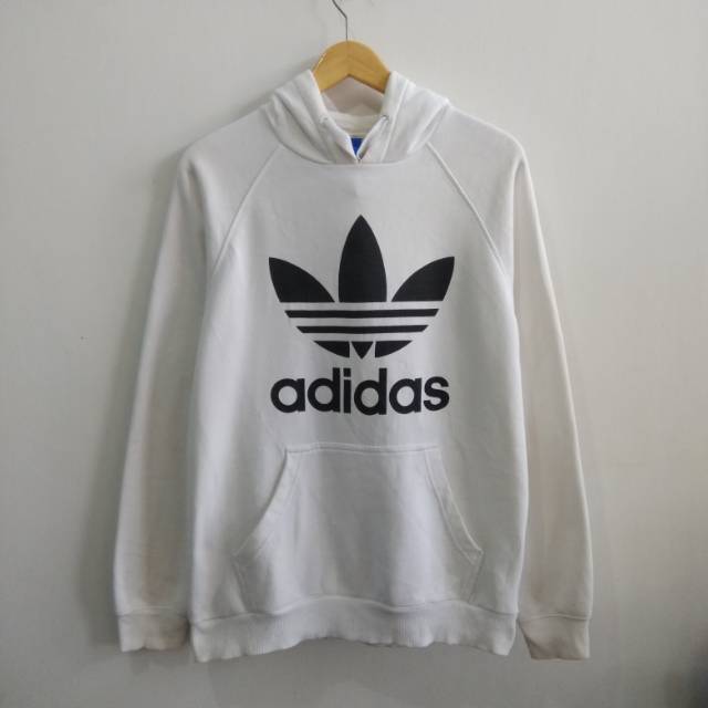 Hoodie Adidas Trefoil White