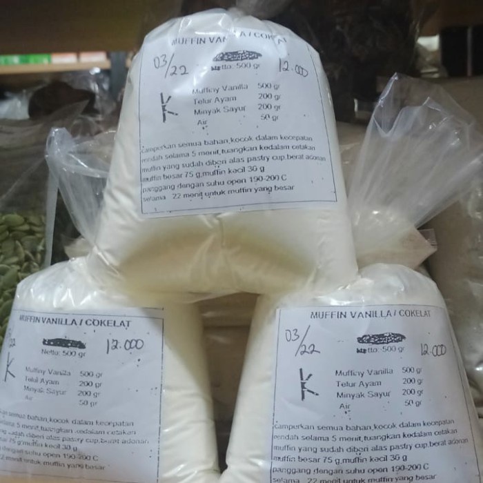 

MURAH TEPUNG MUFFIN PREMIX KELSTON RASA VANILA / ORIGINAL 500GR