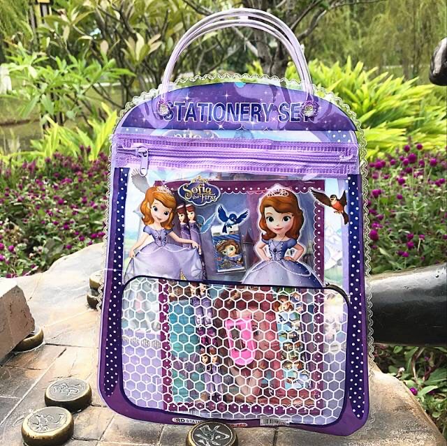 WJ183 Set Alat Tulis 7 in 1 / Tas Souvenir / Bingkisan Ulang Tahun Anak