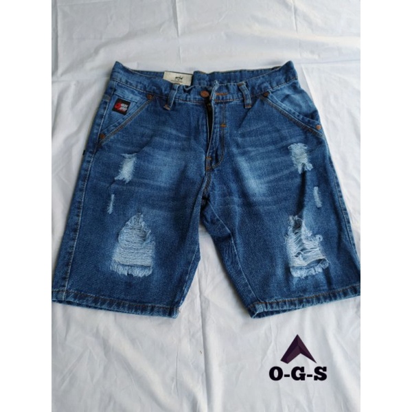 Celana Pendek Jeans Sobek GRESOPER premium bisa COD