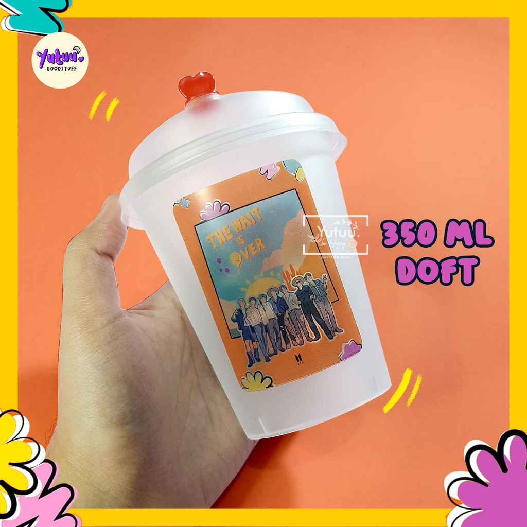 PTD/ Permission To Dance Reusable CUP version /KPOP Reusablecup/ BANGTAN Reusablecup fanmade