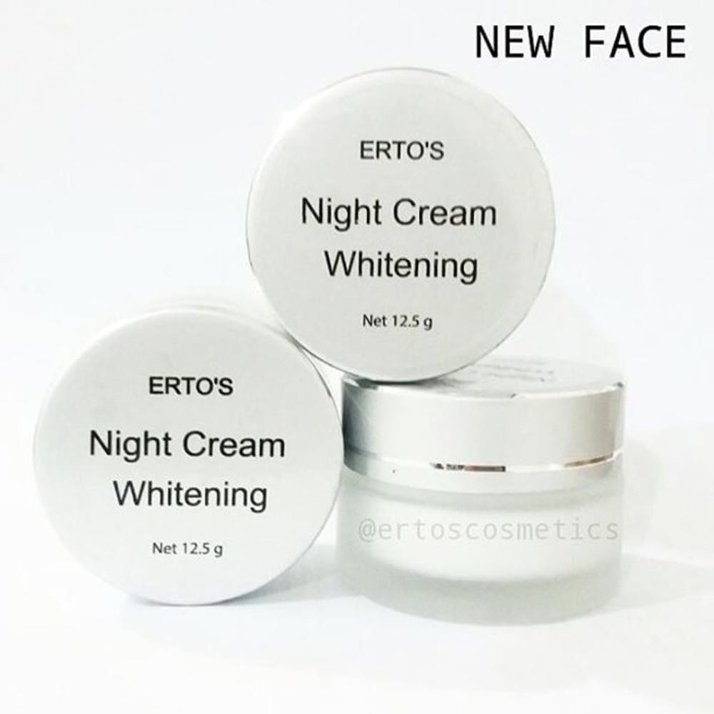 Ertos Night Cream Whitening Original Bpom Pencerah Pelembab Erto S Ertos Cream Malam Indonesia