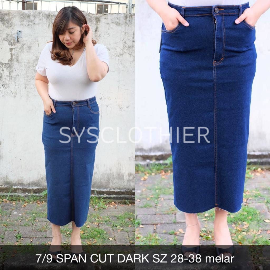 ROK JEANS WANITA 7/9 SPAN CUT SKIRT SERIES