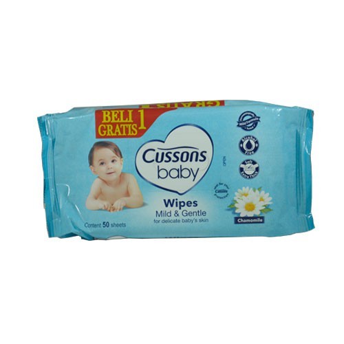 

Cussons Baby Wipes Mild & Gentle 50lbr