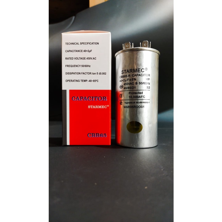 [COD] KAPASITOR AC 40UF + 2UF CAPASITOR AC DOUBLE 40+2 UF KAPASITOR GANDA AC 40-2 MIKRO