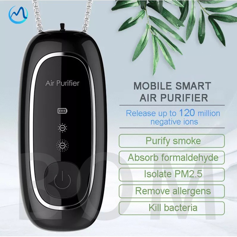 Kalung Negatif Ion Portabel Air Purifier Anion Wearable Air Purifier Kalung Personal Air Fresher