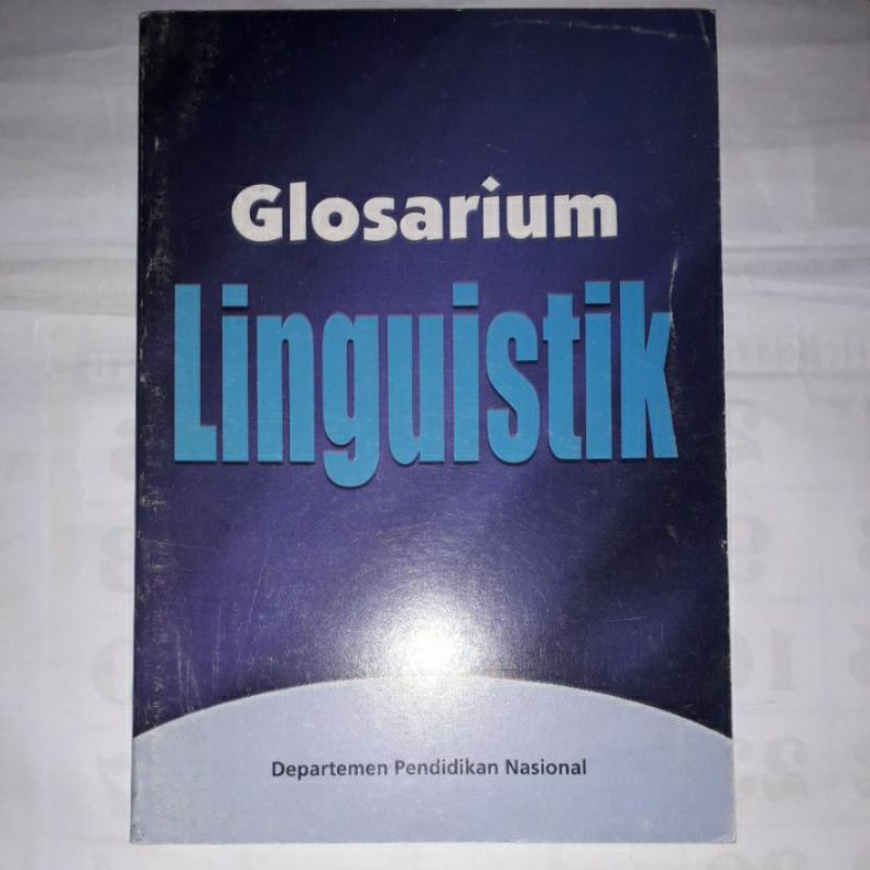 Buku Glosarium Linguistik