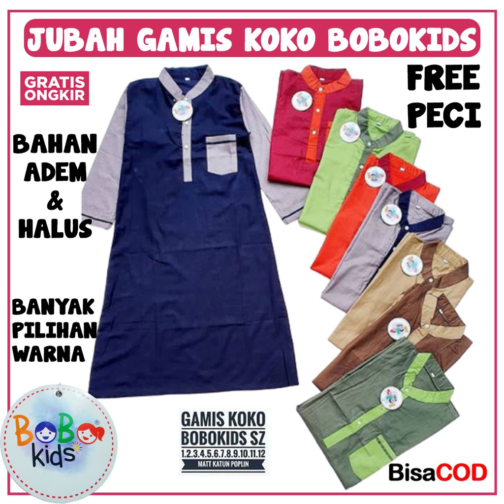 JUBAH GAMIS KOKO ANAK / BAJU MUSLIM ANAK LAKI LAKI / JUBAH ANAK LAKI LAKI / GAMIS ANAK LAKI