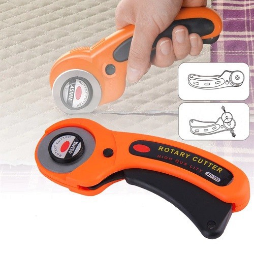 

Rotary Cutter Pisau Bulat 45mm Roller Circular Blade Type SD-100 Alat Pemotong Bahan Kain Kertas