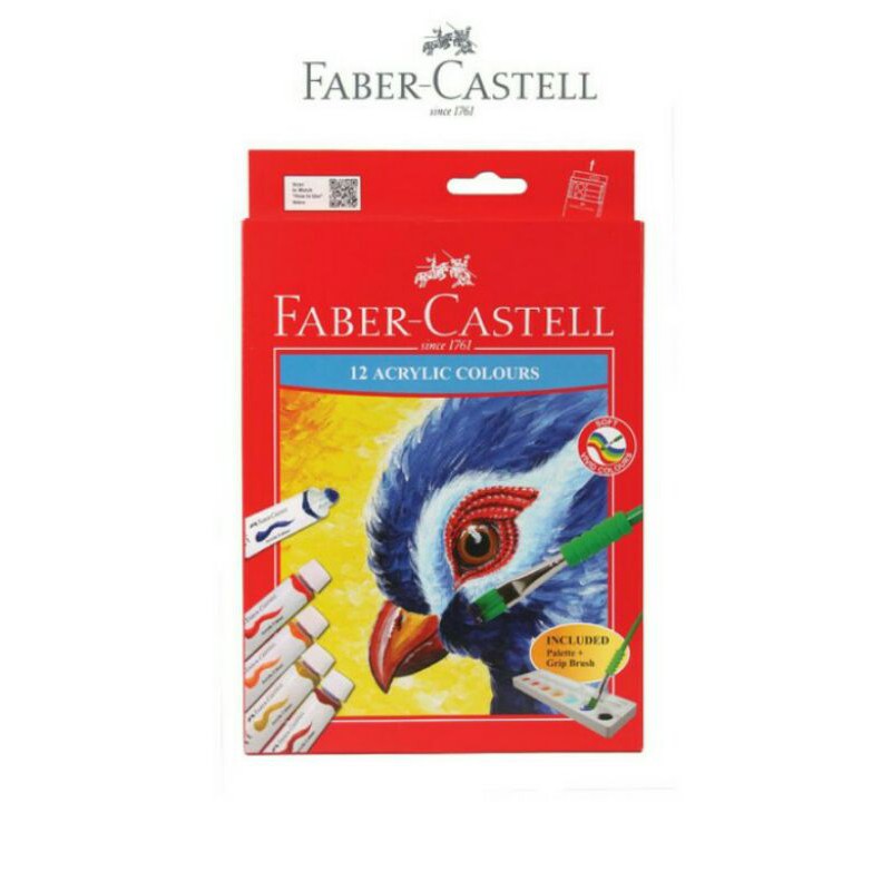 

Faber - Castell Acrylic tube 12 ml - 12 Colours