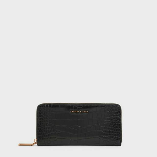 11.11 SALE | CK Croc-Effect Mini Long Wallet