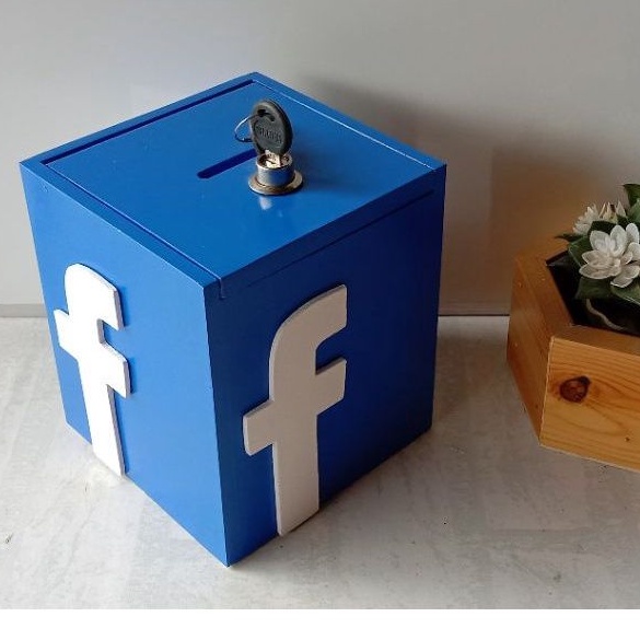 BISA CUSTOM LOGO, Celengan Target Desain Facebook Unik, BISA CUSTOM LOGO, Celengan Target Medsos Wha