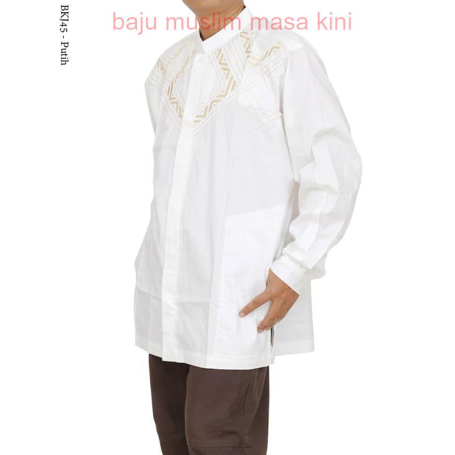 BKJ45 Baju Koko Albatar Jumbo Bordir Panjang