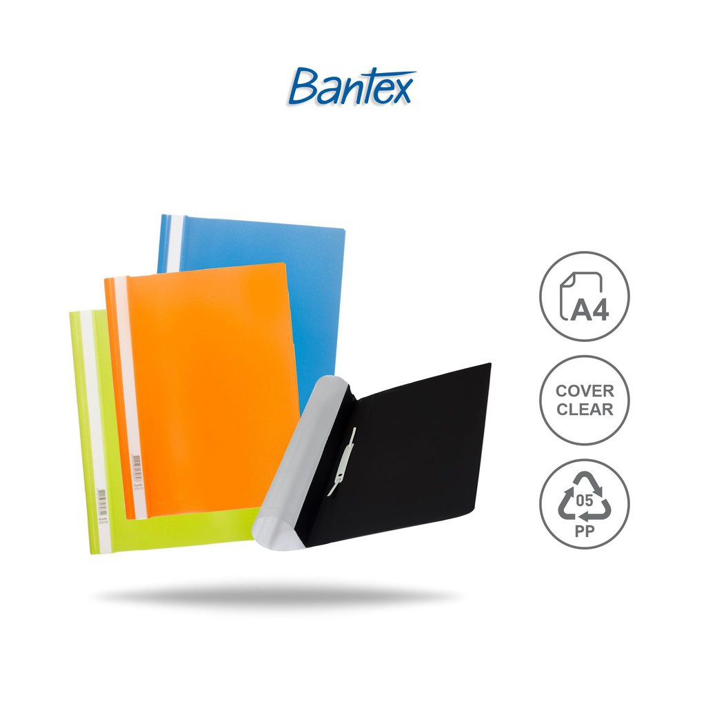 

[BMS Tangerang] Bantex Quotation Folders with Coloured Back Cover A4 #3230