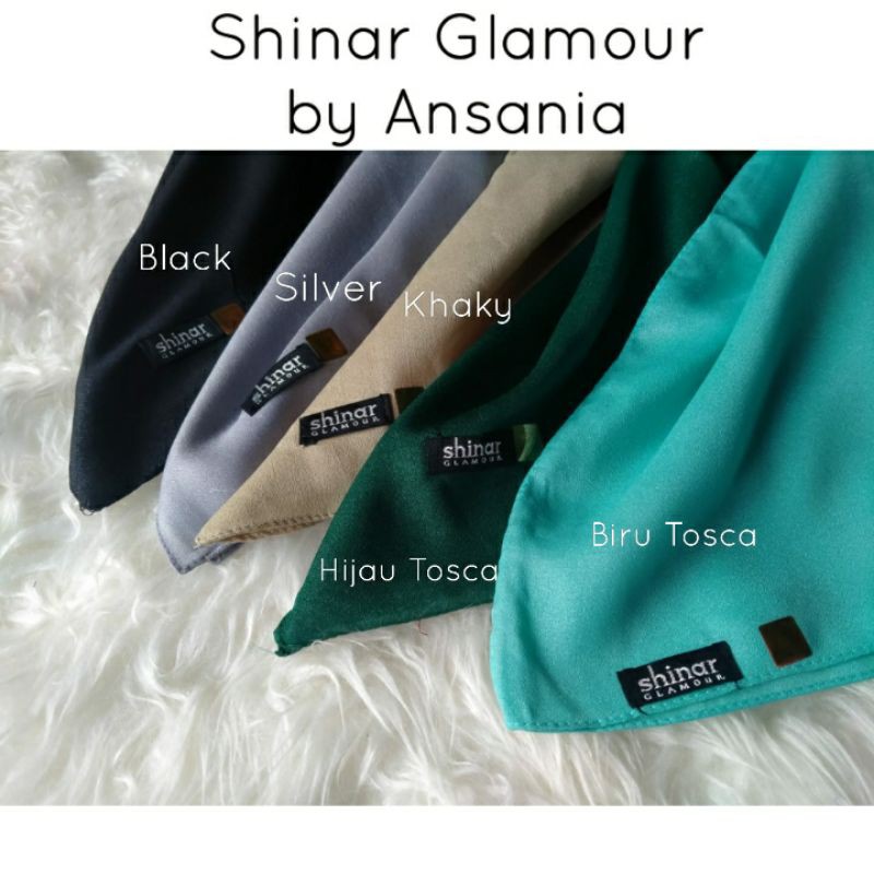 SHINAR GLAMOUR Ansania Part 1 Square | Hijab Luxury Sinar Glowing Segi Empat