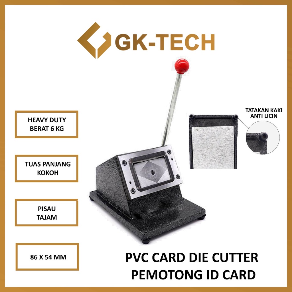 Jual Alat Potong Id Card Plong Id Card Pvc Card Cutter Gk Tech Indonesia Shopee Indonesia