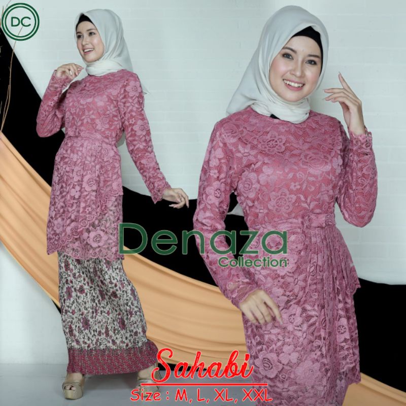 Permata Olshop / Kebaya Brokat Sahabi DZ / Kebaya Wisuda Modern / Baju Kondangan / Setelan Brukat