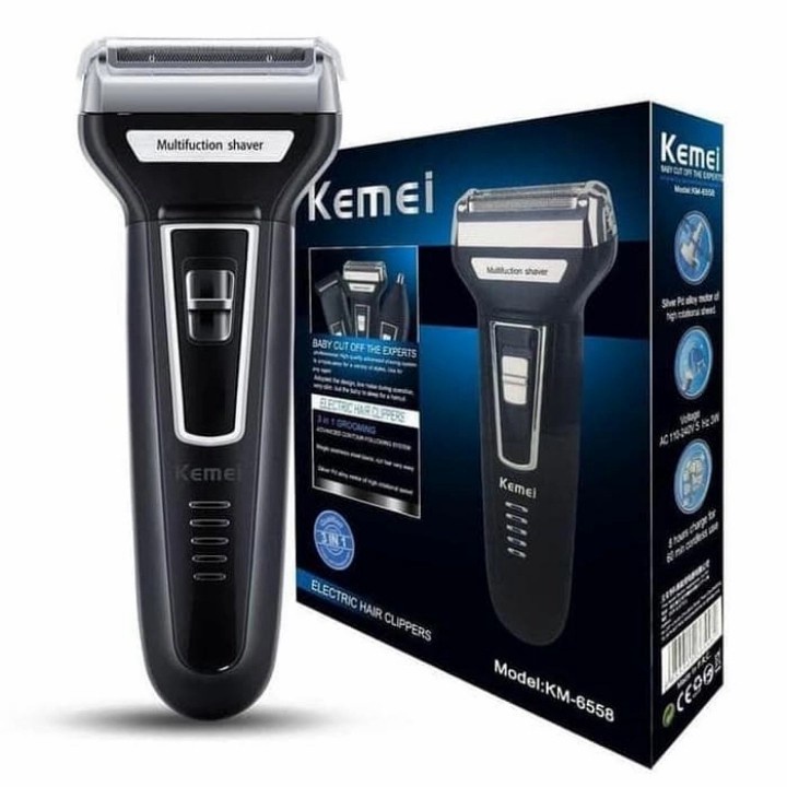 COD Alat Cukuran Kemei KM-6558-Alat Cukur Rambut 3in 1 Kemei KM-6558