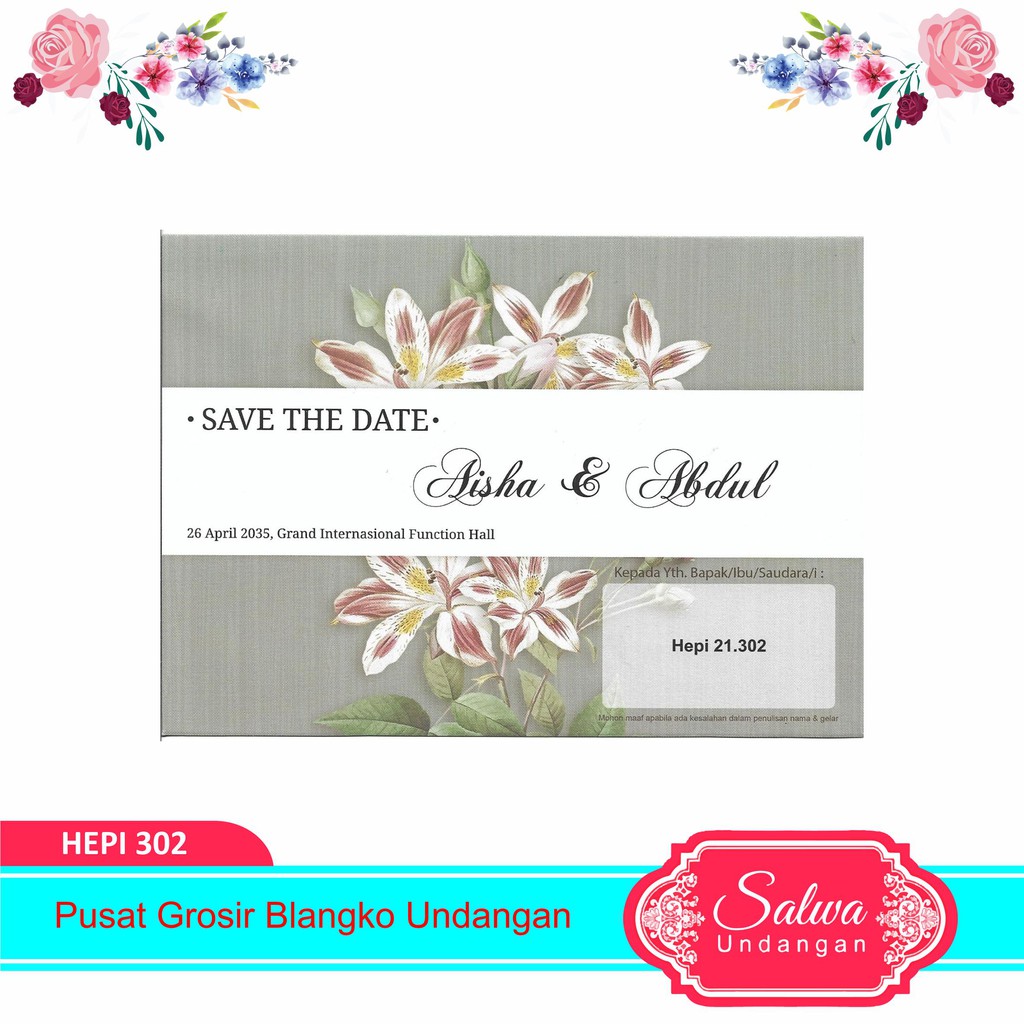 Blangko Undangan Hepi 21.302 Harga Murah