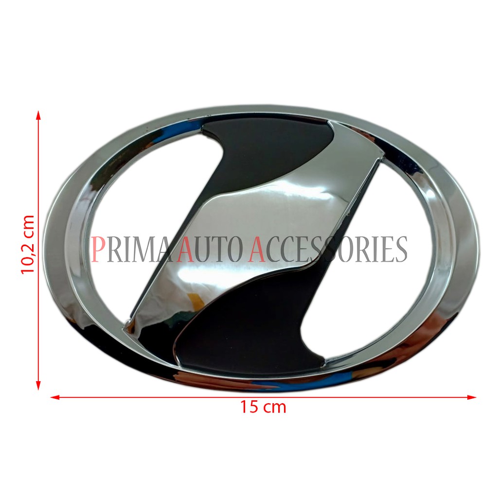 Emblem Logo Mobil ALPHARD CHROME 15 cm