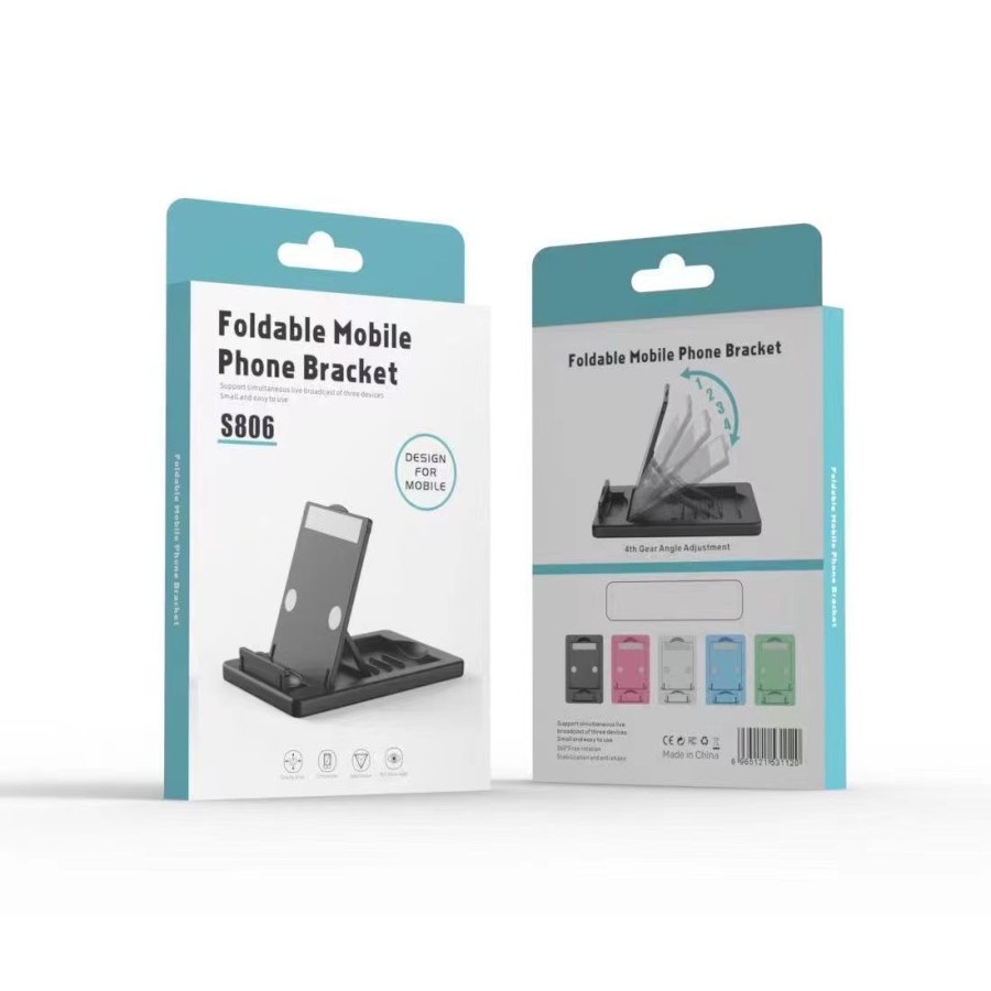 S806 Liftable Foldable Phone Holder Stand HP di Meja Folding desktop