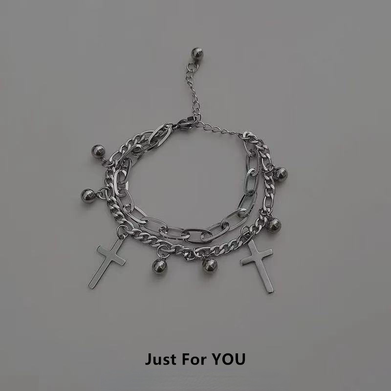 Gelang Rantai Multilayer Gaya Retro Korea Untuk Wanita