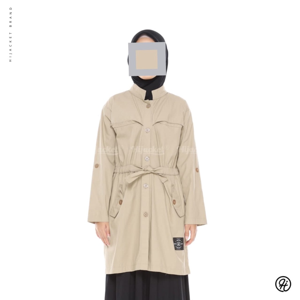 HIJACKET VALERIA II JAKET MUSLIMAH II JAKET HIJABER-CREAM