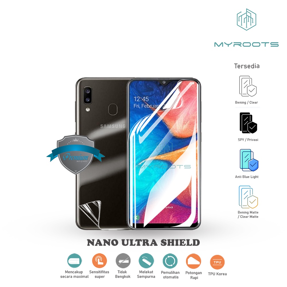 Anti Gores Jelly Hydrogel For Samsung M20 - Full Depan Belakang Anti Shock Screen Guard Protector