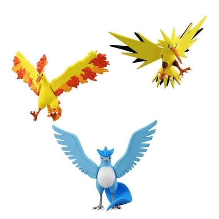 Figure Pokemon 4cm Moncolle Zapdos Moncolle Articuno Moncolle Moltres Figure Zapdos Figure Moltress