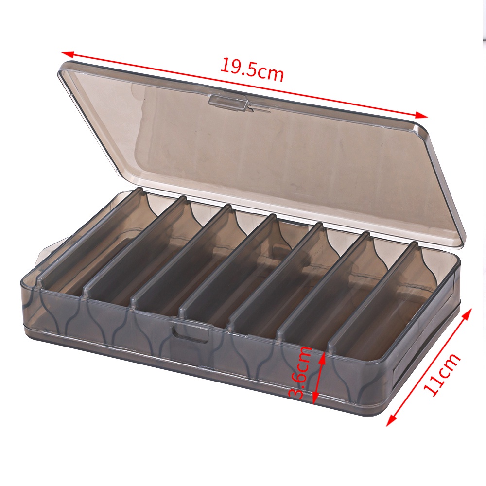 HENGJIA 14 Compartment Fishing Tackle Box  Double Sided Fishing Bait Lure Hooks Box Bait Storage Case Organizer Sorting Box Fishing Accessories Tool